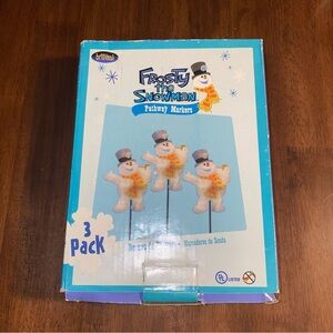 Frosty The Snowman Pathway Markers 3-Pack By Brilliant *NO STAKES INCLUDED*